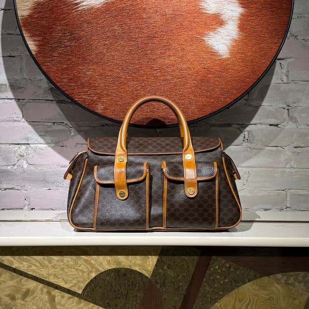 셀린느 브라운 마카담 블라종 토트백