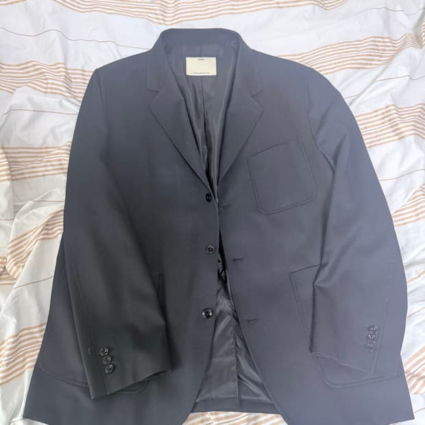 공홈구매)포터리 파인 울 스포츠 자켓 블랙 4사이즈