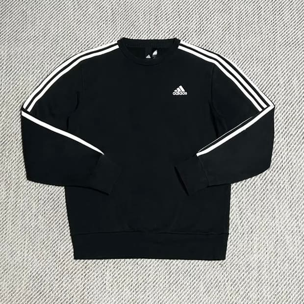 [XL] adidas 아디다스 에센셜 3st 블랙 라운드 맨투맨
