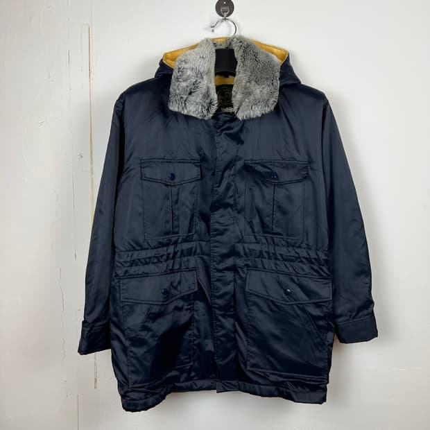 O125 JPN 겨울 퍼안감 야상 자켓 네이비 M