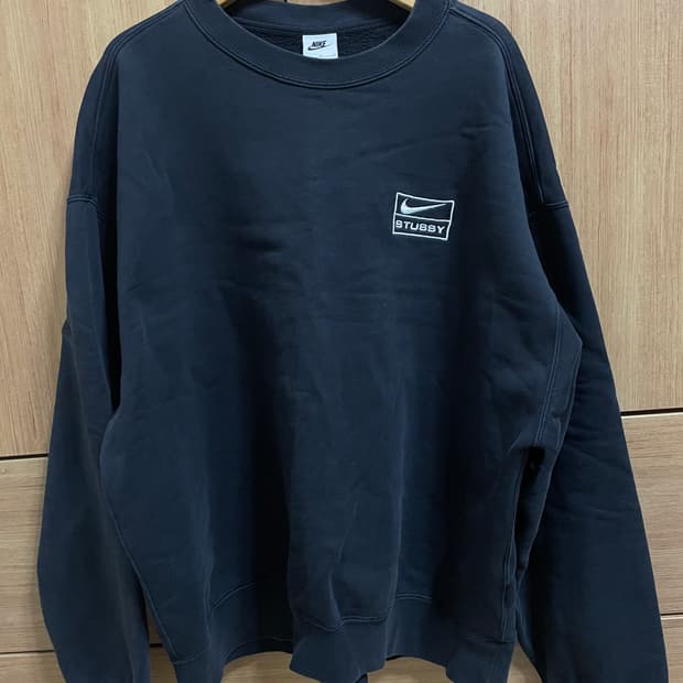 나이키x스투시 NRG 워시드 플리스 크루넥(맨투맨)