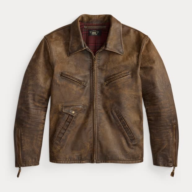 RRL 레더 재킷