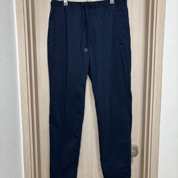 24SS새상품급)띠어리 Nevins 나일론텍스쳐 밴딩팬츠M/네이비