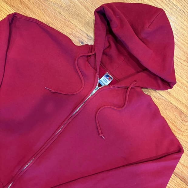 00s 러셀 애슬레틱 후드집업 레드