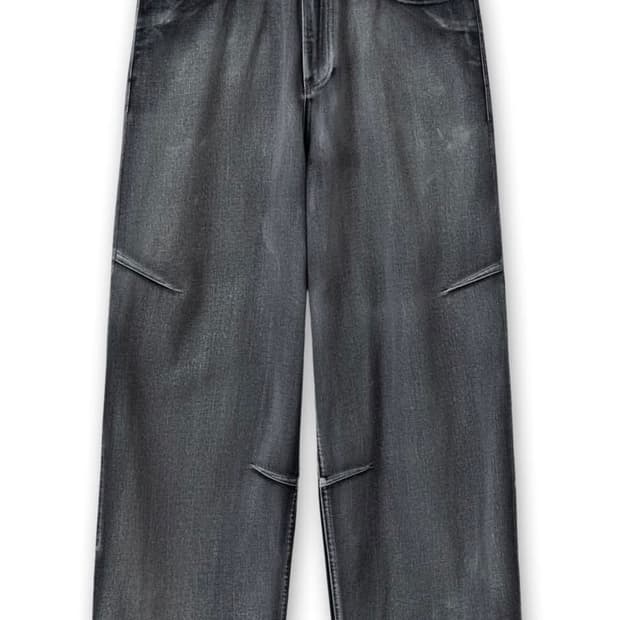 우영미 24FW 페인팅 데님 팬츠 48