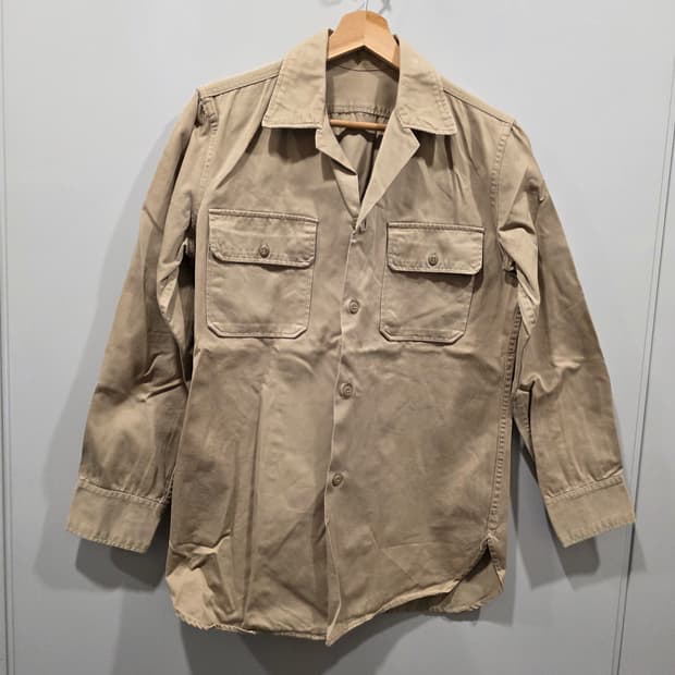 빈티지 밀리터리 오피서 셔츠