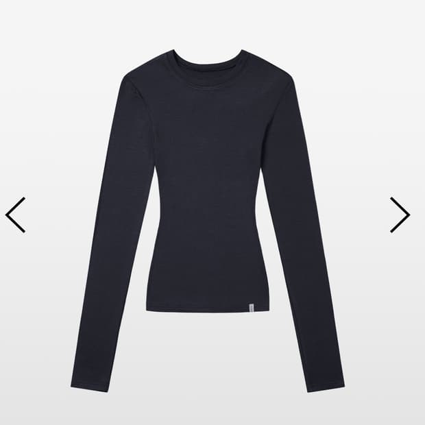 킴서울 컨투어 롱슬리브 블랙