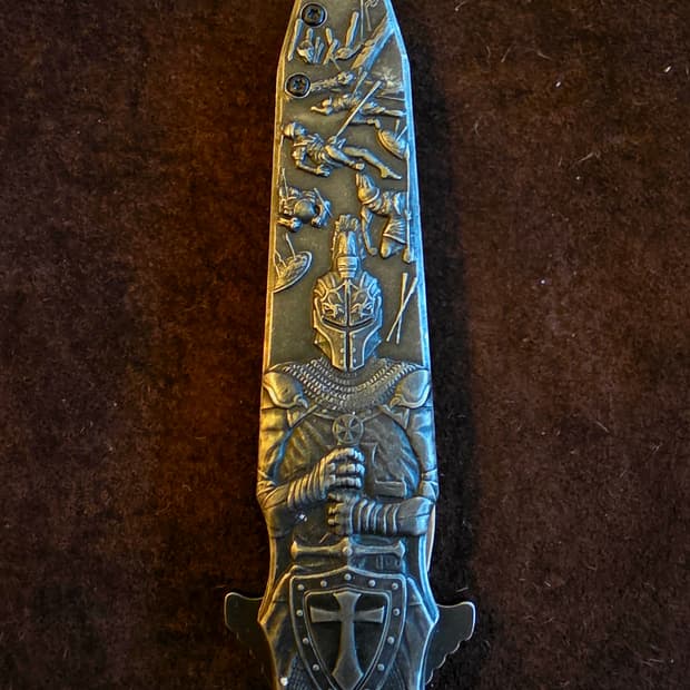 빈티지 러시아수입 중세기사 포켓나이프