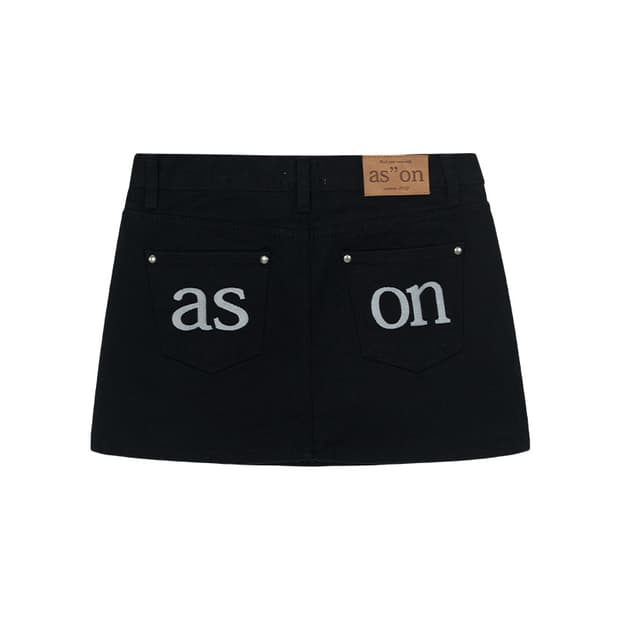 애즈온 POG SKIRT 포그 스커트 치마