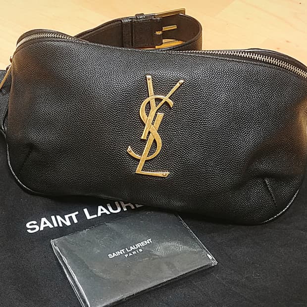 생로랑 Saint Laurent 카산드라 클래식벨트백 블랙