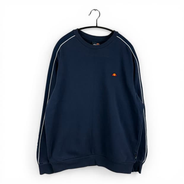 (무료배송)M) 엘레쎄 올드스쿨 맨투맨 네이비