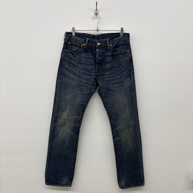 리바이스 501 데님 청바지 빈티지 워싱진 32