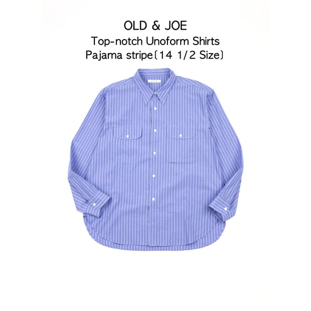 Old&joe 탑노치 유니폼 셔츠 파자마 스트라이프