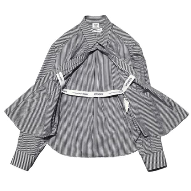 베트멍 x 꼼데가르송 밴딩 셔츠 스트라이프 VETEMENTS x comm
