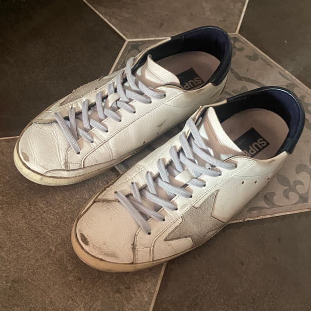 골든구스 네이비탭 41사이즈 상태최상 굿👍🏻