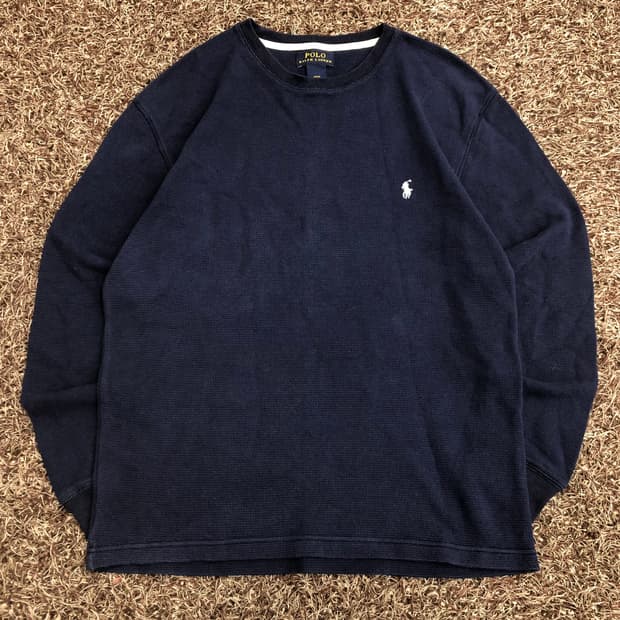 폴로 랄프로렌 와플 롱슬리브 긴팔 티셔츠