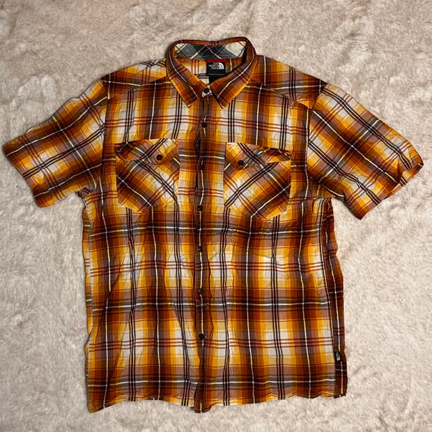 노스페이스 체크셔츠 M사이즈