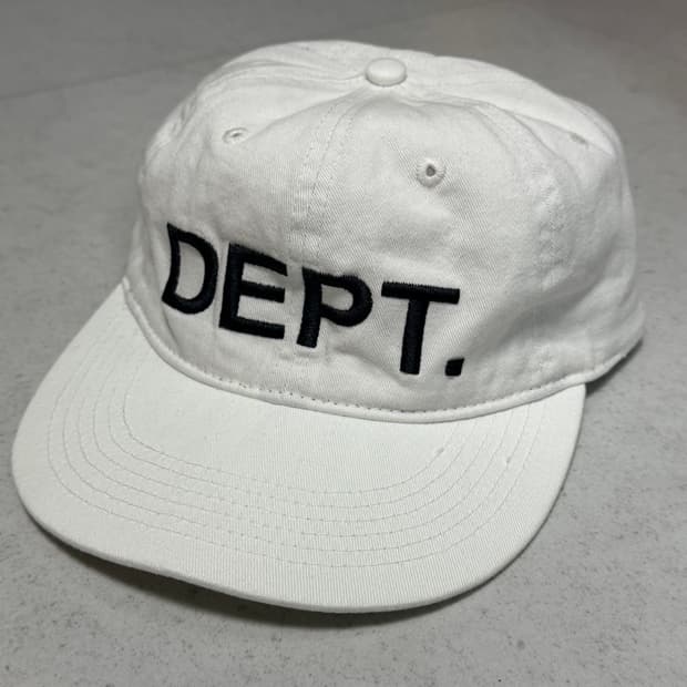 갤러리디파트먼트 캡 모자 로고 화이트 dept 팔리할리우드 erl erd