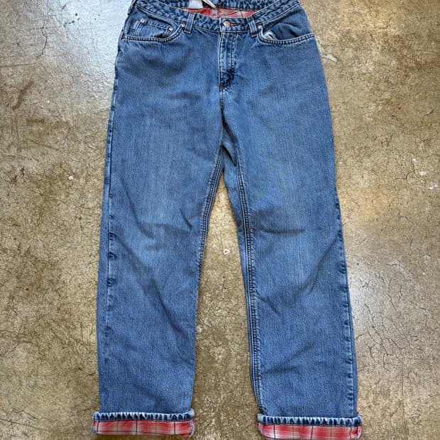 칼하트 빈티지 체크 블랭킷 데님