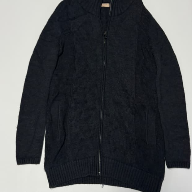 여성 미샤 Michaa 롱 니트 집업 울 가디건 66