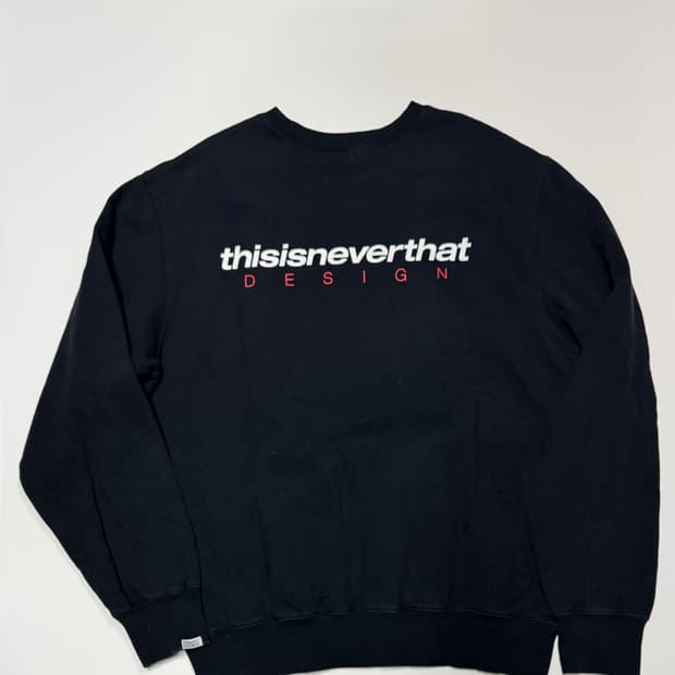 디스이즈네버댓 뒷프린팅 스웻 맨투맨 L