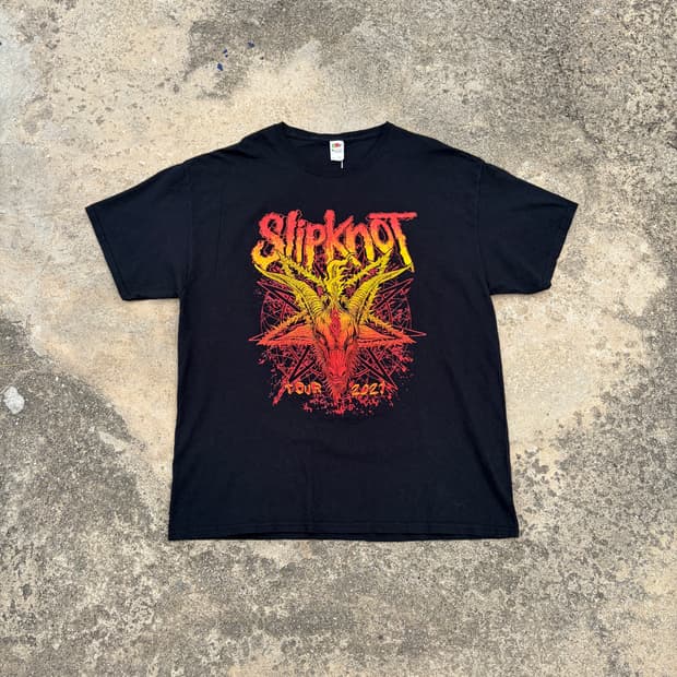 2021 Slipknot 슬립낫 2021 Tour 밴드 반팔티 XL