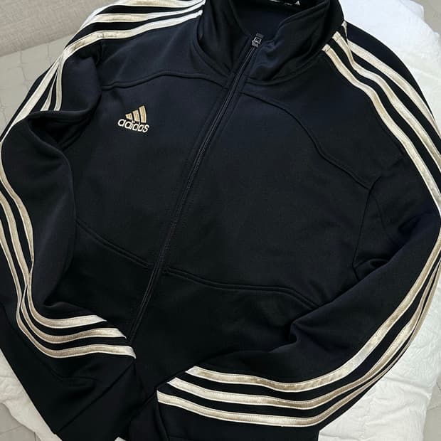 아디다스 검금 골드 져지 트랙탑 라지