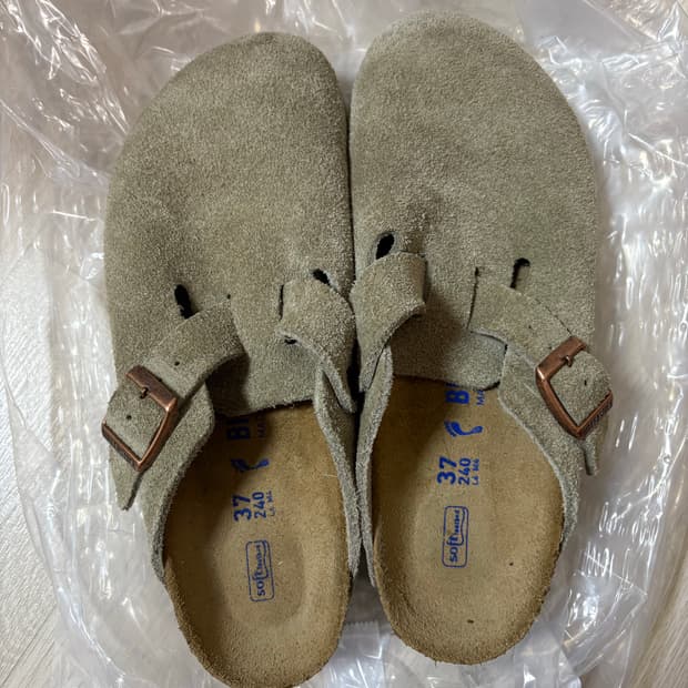 버켄스탁 보스턴 타우페 좁은 발볼 eu37