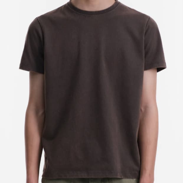 다이브인 WASHED REGULAR FIT T-SHIRTS 브라운 2사