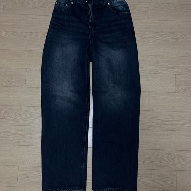 딥블루 데님팬츠