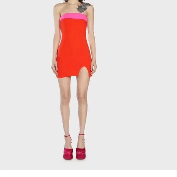 Dollskill 튜브탑 미니드레스