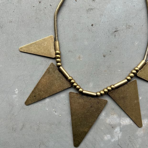 빈티지 트라이앵글 목걸이
