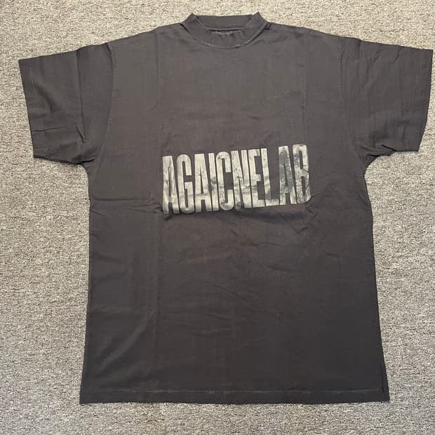 [105] 발렌시아가 AGAICHELAB 블랙 반팔티 새제품 2 