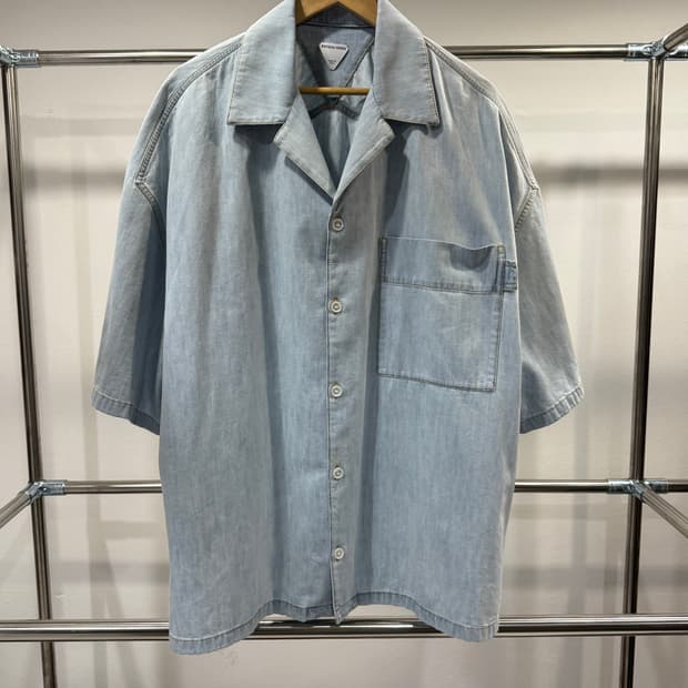 BOTTEGA VENETA —Light Denim Collar Shirt