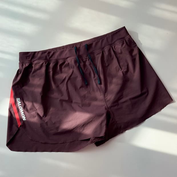 살로몬 남성 S/LAB 스피드 SPL 3인치 쇼츠 L 초코