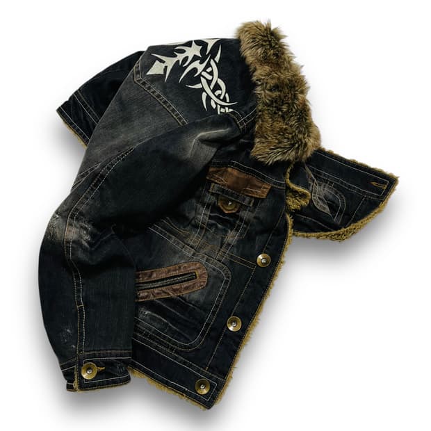 Cargo Creator Denim washed trival Jacket