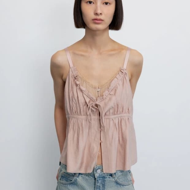 GBH - DOUBLE LACE TOP / DUSTY PINK