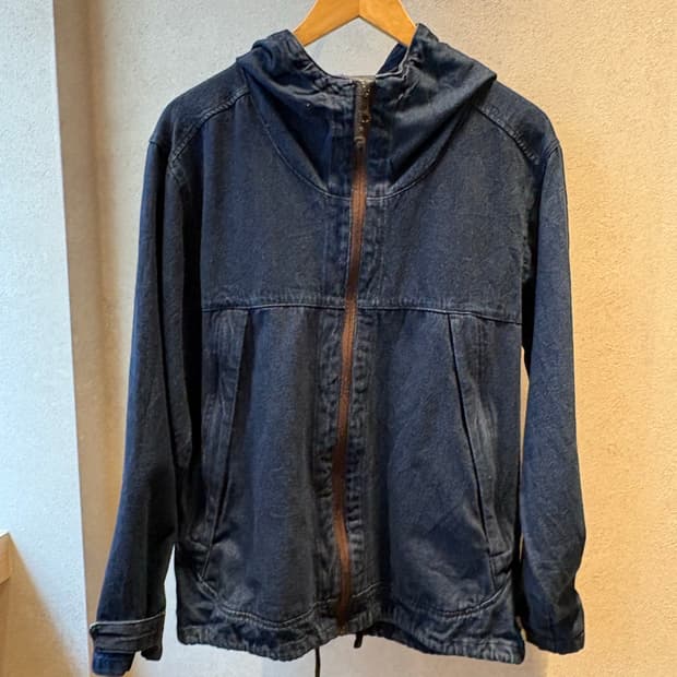 Denim hooded jacket
