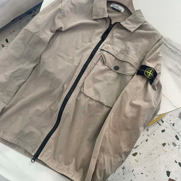 [2XL] 스톤아일랜드 올드이펙트 오버셔츠 자켓