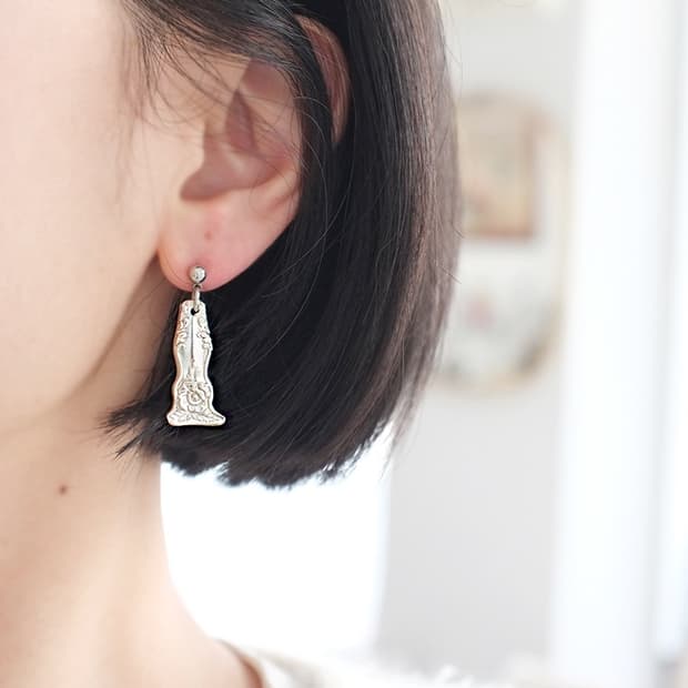 빈티지 커트러리로 만든 빈티지 스푼귀걸이 빈티지귀걸이