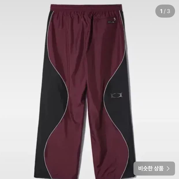 크리틱 WORMHOLE LOGO PANTS BURGUNDY L