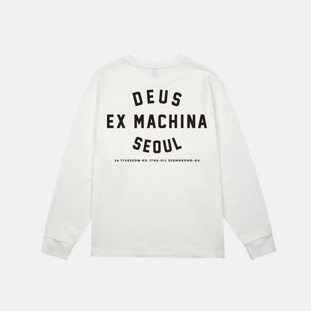 데우스 엑스 마키나 서울 컬리지 어드레스 롱슬리브 티셔츠 화이트 S