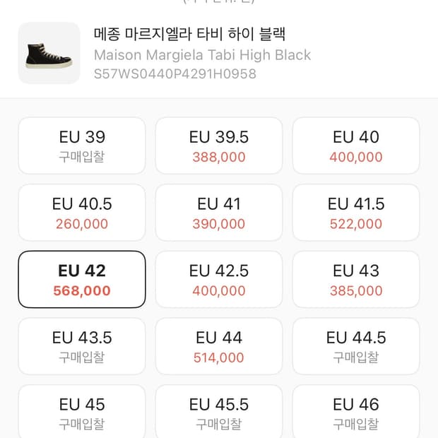 메종 마르지엘라 타비 하이 블랙