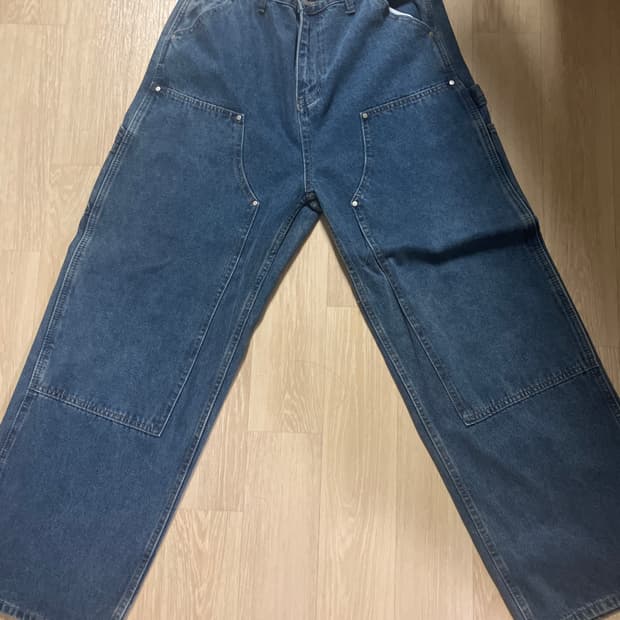 굿 라이프 웍스 카펜터 와이드 데님팬츠 32