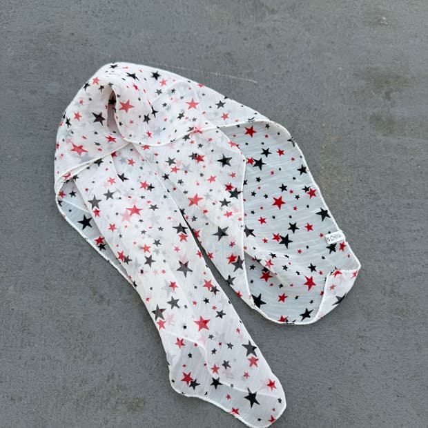 star scarf 별 프린팅 스카프