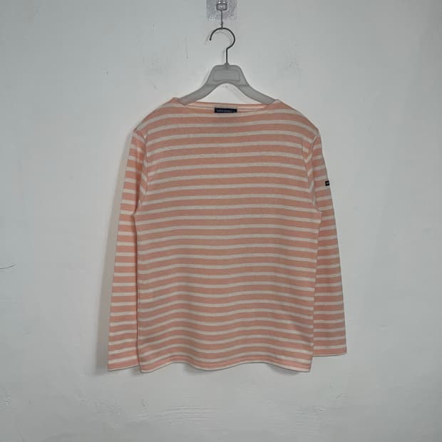 Saint James Pink Striped Long Sleeve