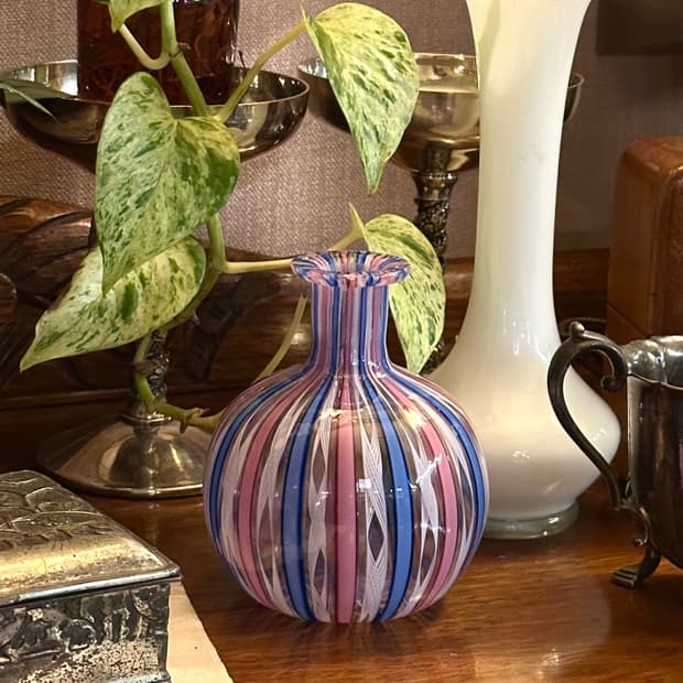 빈티지 무라노 아트글라스 미니 화병