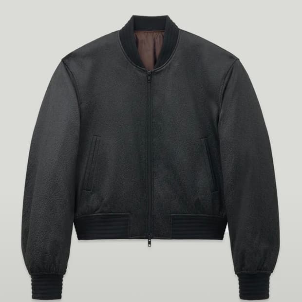 엘무드 세드릭 패디드 봄버 자켓 블랙 44