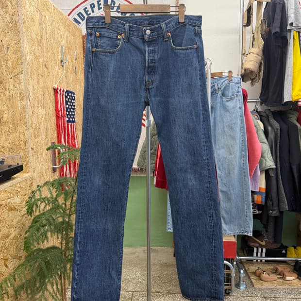 리바이스 501 블랭크탭 데님 팬츠