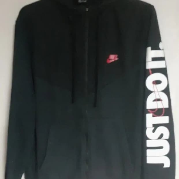 나이키 기모 후드 집업 블랙 XXL 110